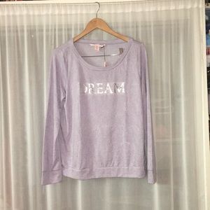 VS light purple soft long sleeve